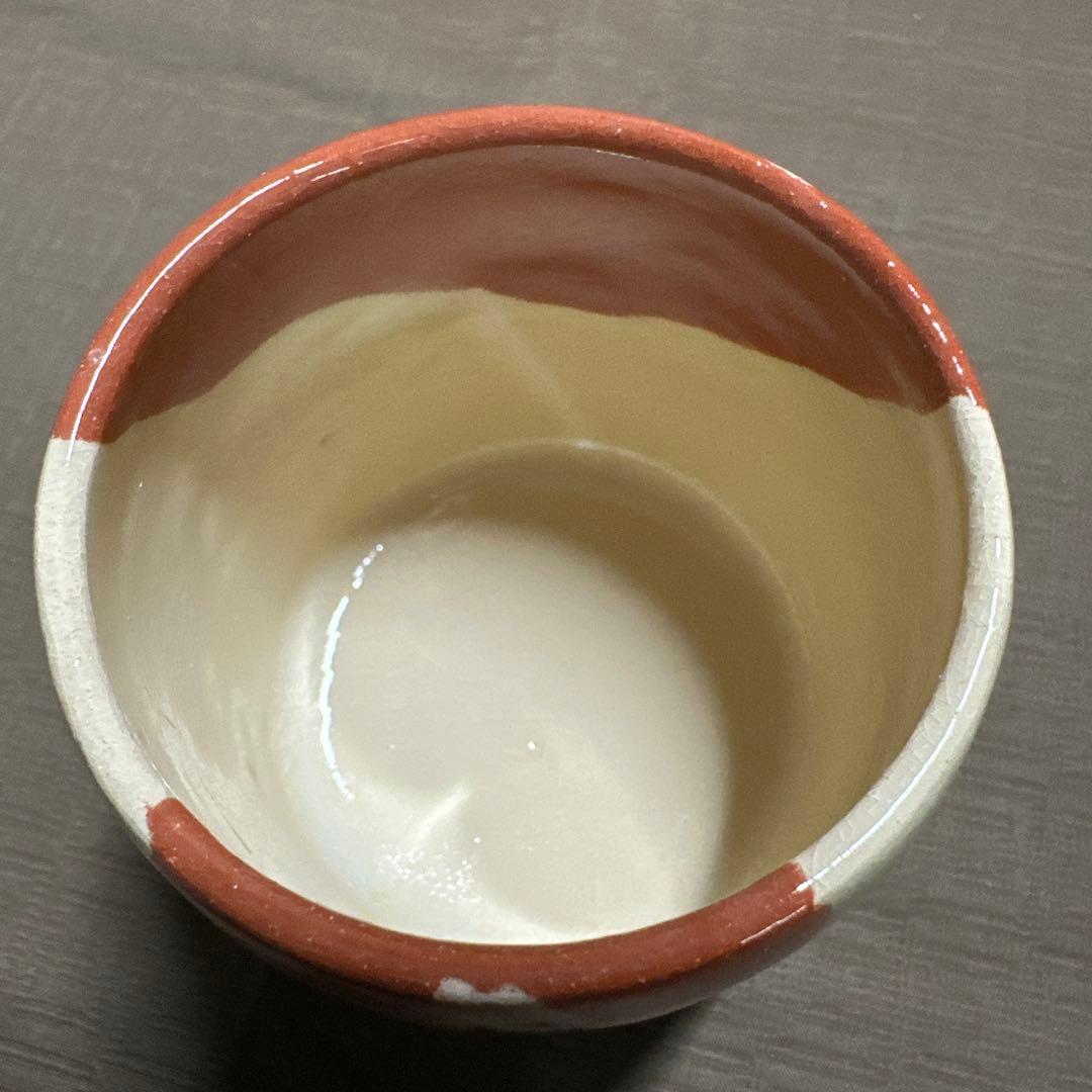 楽焼 吉村楽入 桜 湯呑 楽入窯