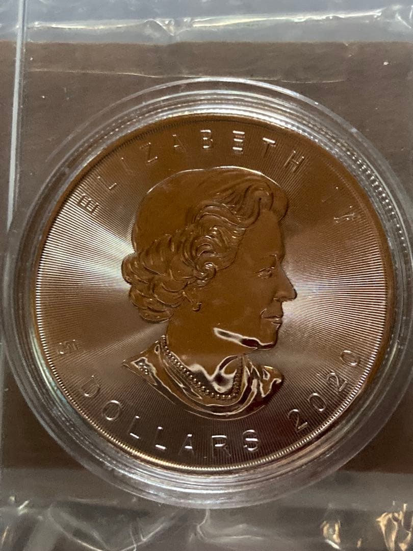 最終値下げ❗️2020年発行のカナダ1オンスメイプルリーフ銀貨