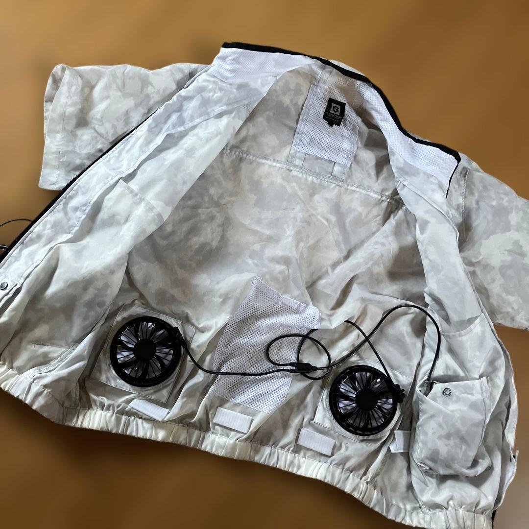 GLADIATOR G-5220 半袖空調服ファンバッテリーACアダプター付き