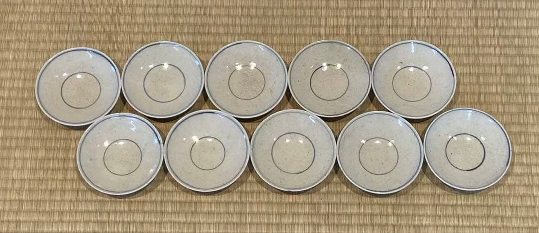 安南写 紅葉文 蓋茶碗 10客 箱付 和食器 懐石料理道具 / 加藤十右衛門
