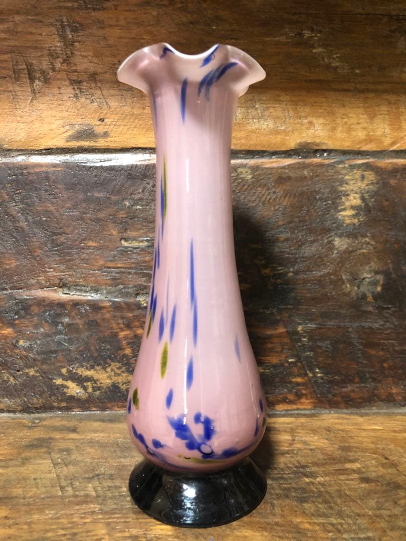 花瓶　ガラス　レトロ