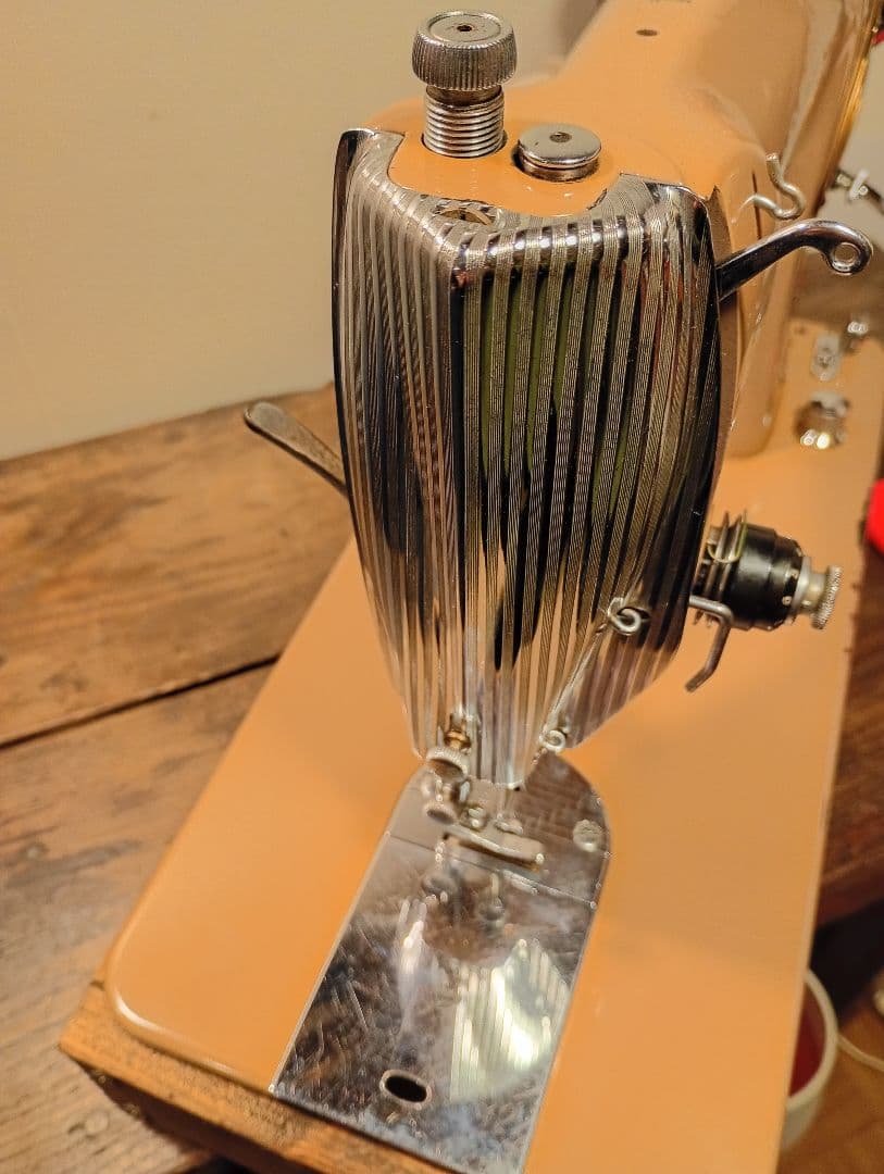 シンガー１９１U　縫えるビンテージミシン　カフェオレ　日本製モーター