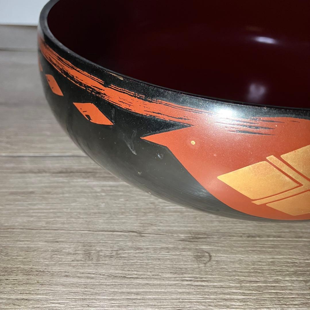 D-4 【天然木】秀衡塗り 漆器 菓子鉢 菓子器 盛鉢 金彩 朱塗り 黒塗り