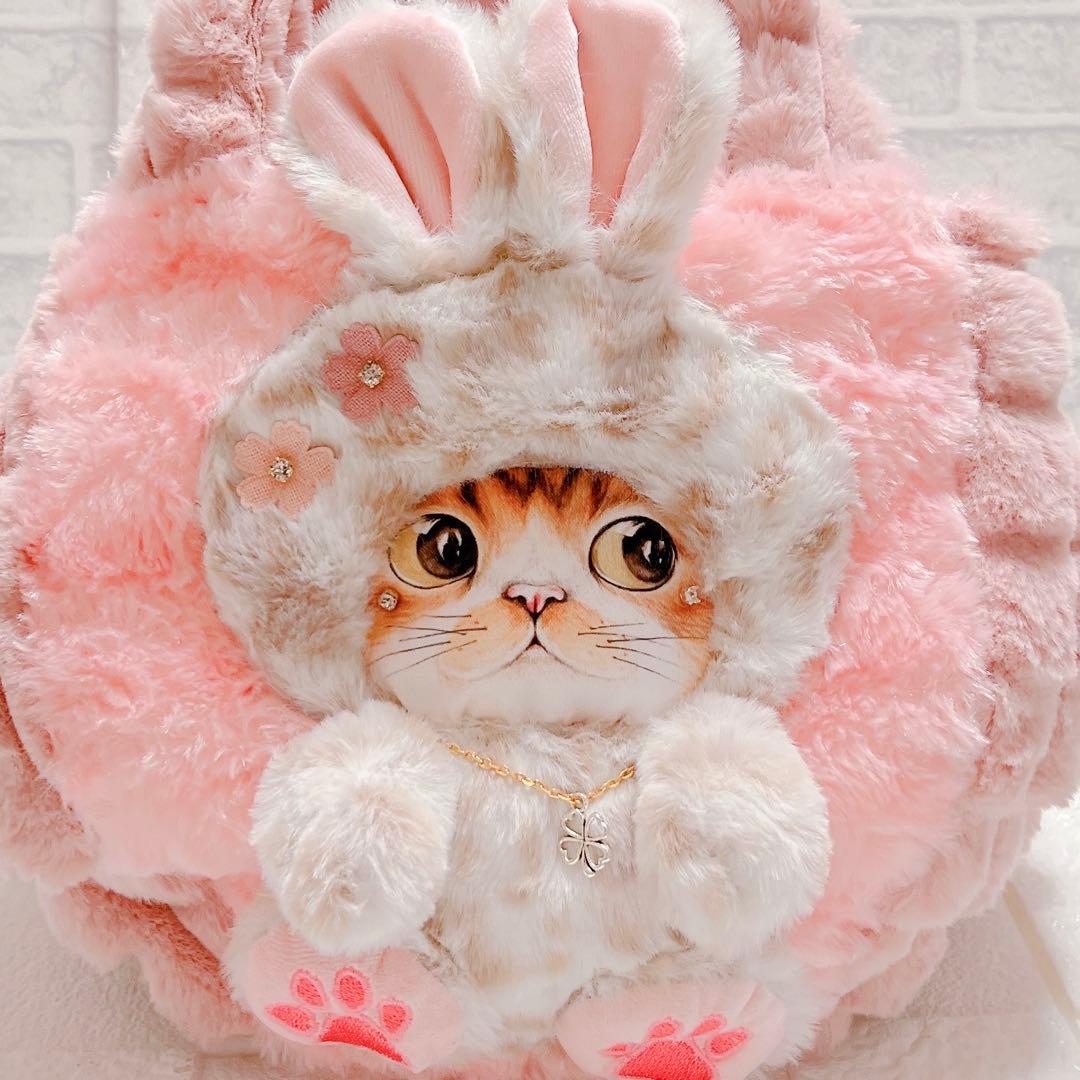 コヤンイサムチョン トートバッグ ファー 猫 うさみみ ハンドメイド