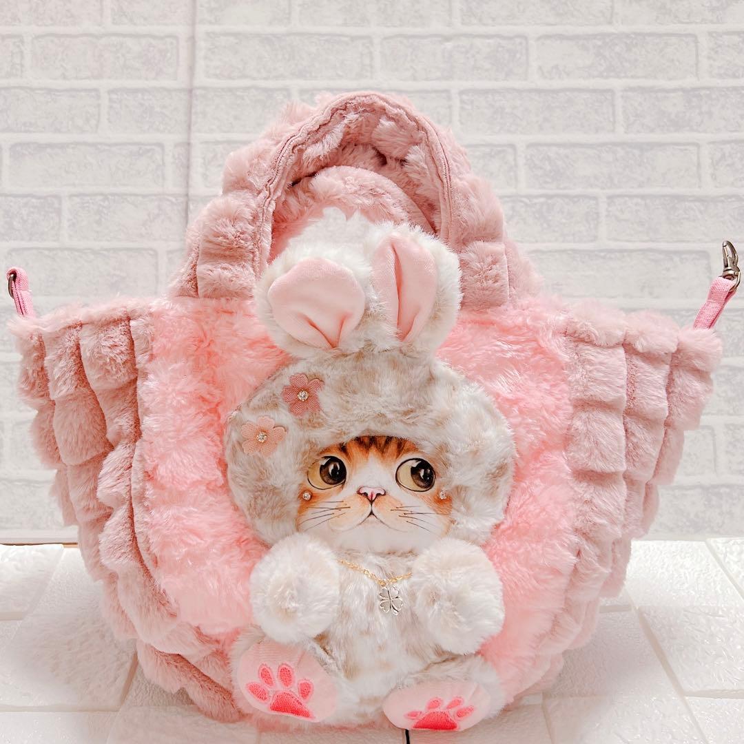 コヤンイサムチョン トートバッグ ファー 猫 うさみみ ハンドメイド