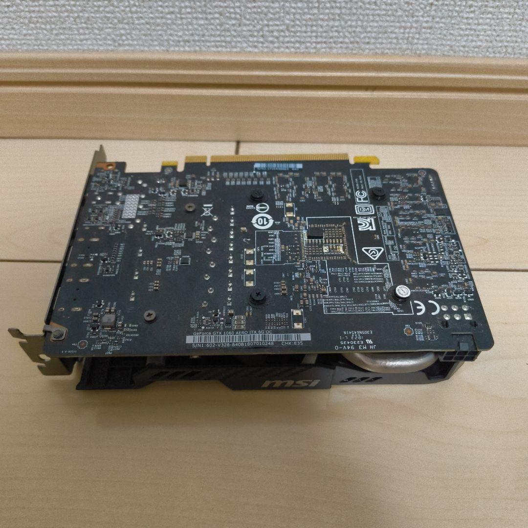 グラフィックボード・グラボ・ビデオカード msi geforce gtx 1060 aero itx 6gb oc