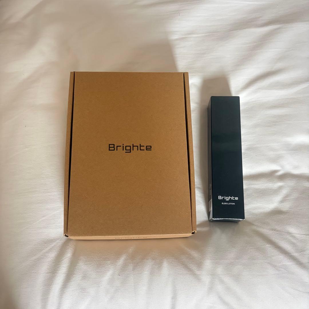 Brighte エレキリフト 美顔器 ブラック ローション シートマスク付