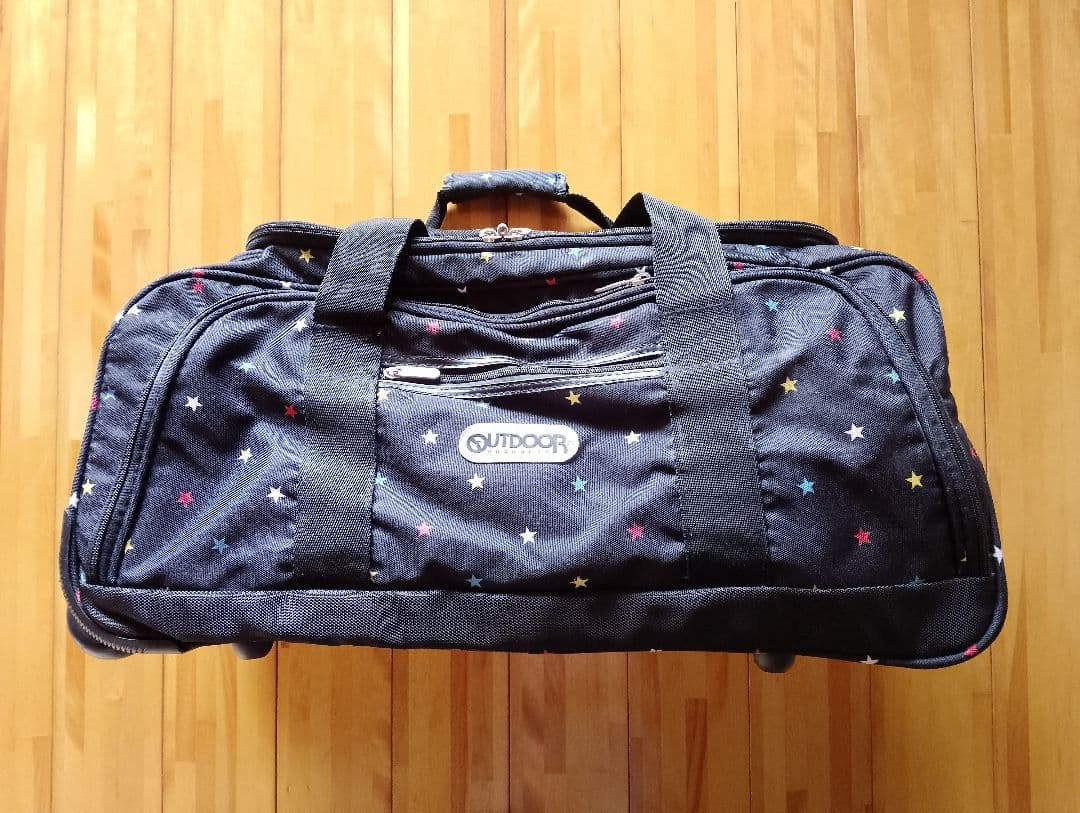 OUTDOOR ボストンキャリーケース62L　ブラック　星　レア
