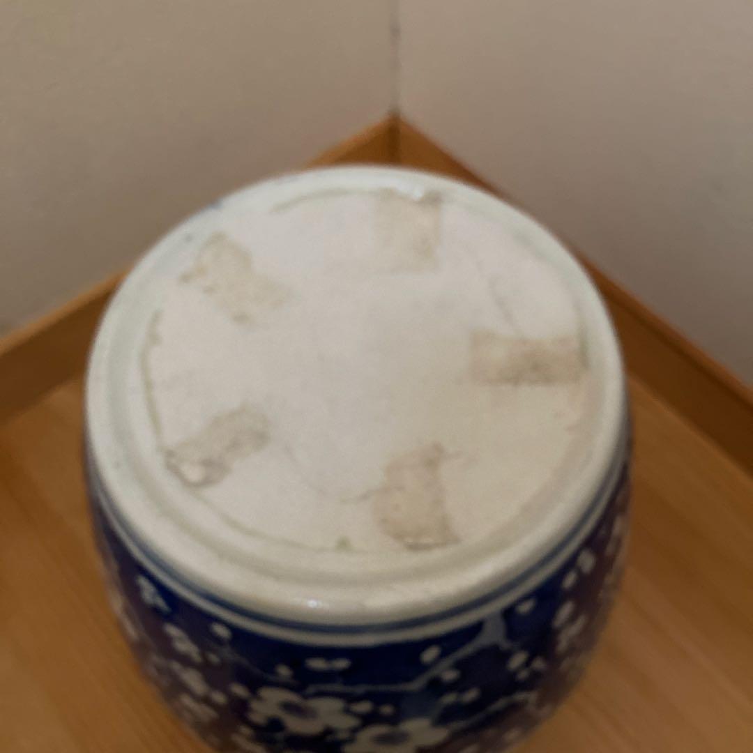 値下げ⭐️呉須　梅の花　火鉢　磁器　陶器