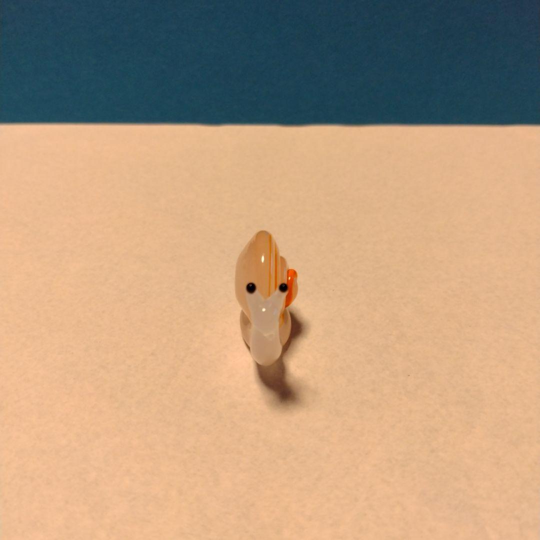 【2435】ガラス細工 かたつむり　オレンジ