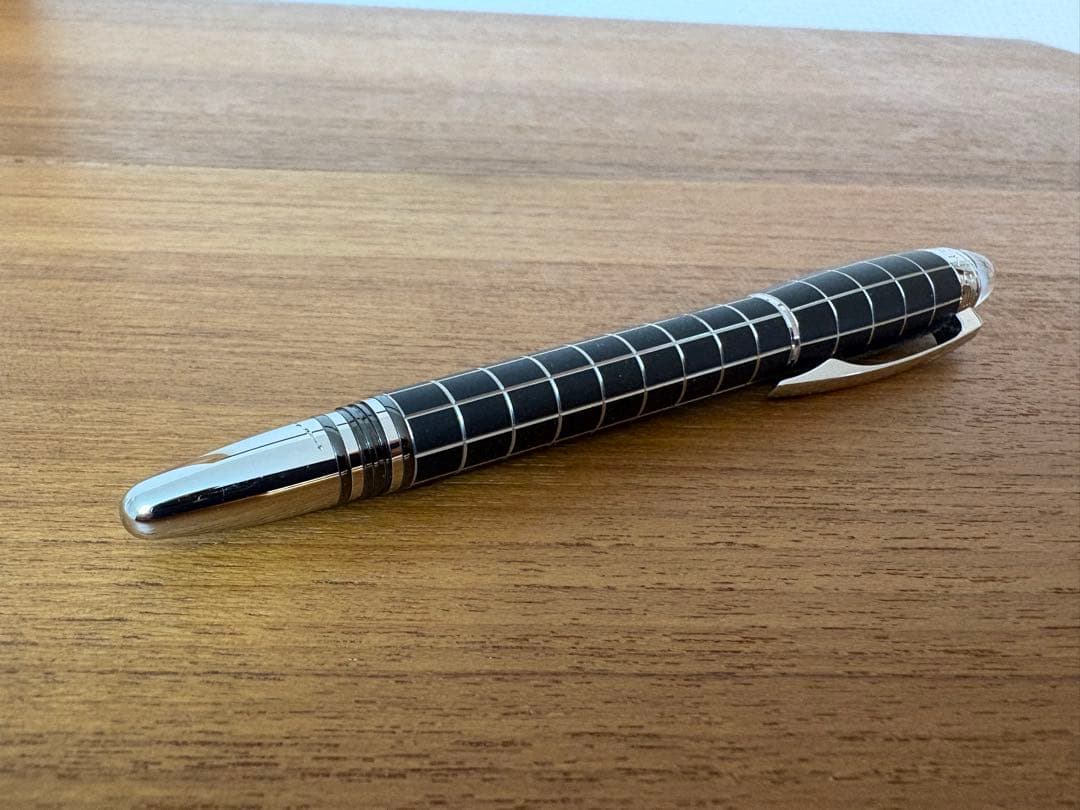 冷*力様 MONTBLANC スターウォーカー メタルラバー 万年筆14Kプラチ