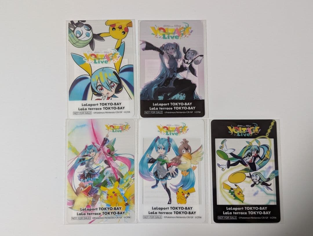 ポケモン 初音ミク クリアカード15枚セット