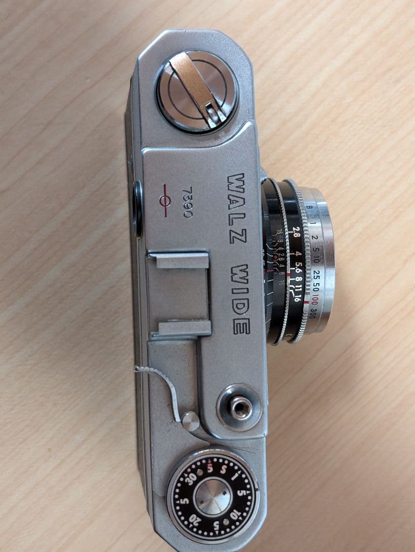 ワルツワイド レンジファインダー フィルムカメラ 整備済 実写確認済 背面割れ有