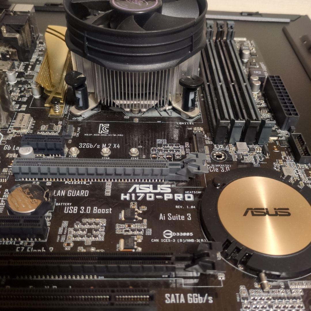 ASUS H170-PRO マザーボードとCPUインテルCorei7-6700