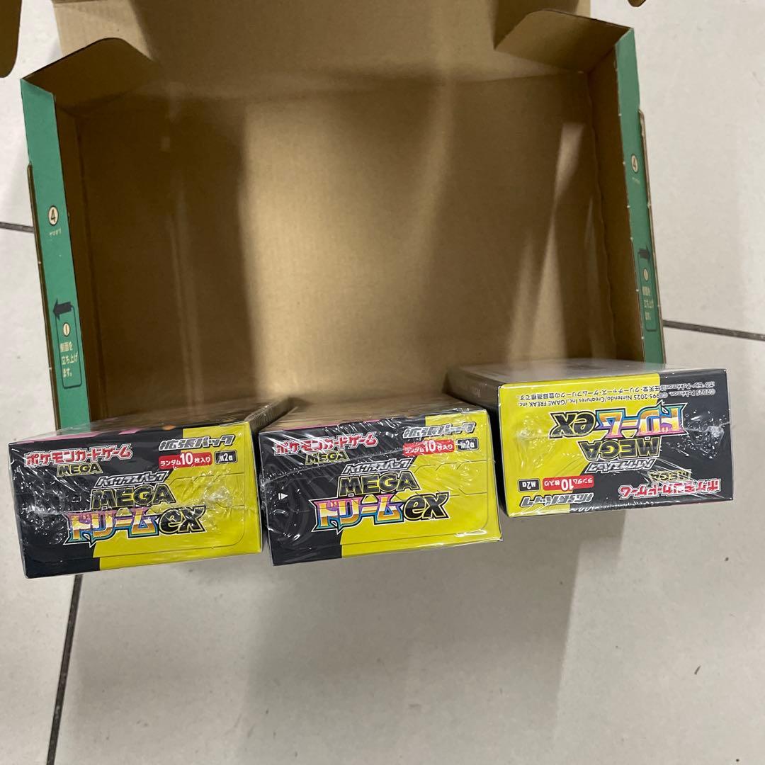 ポケモンカードゲーム MEGA ドリームex 3BOX シュリンク付き
