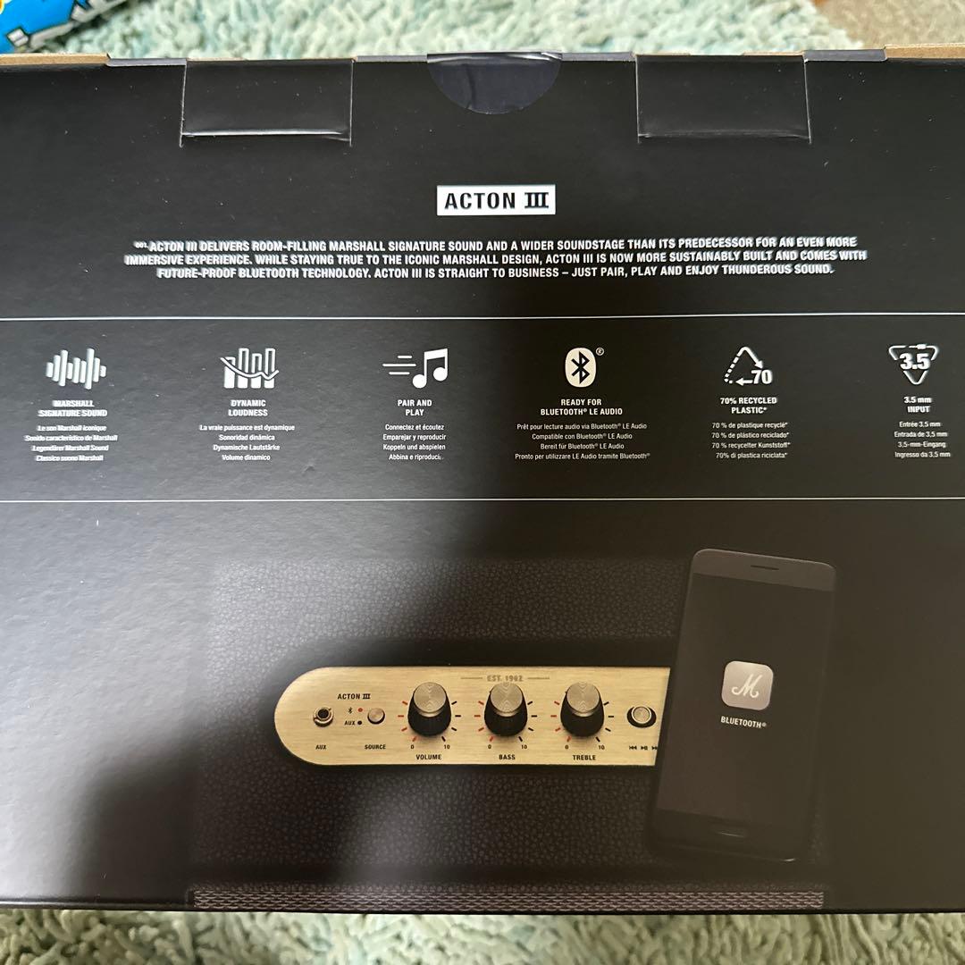【新品未開封】Marshall Acton III スピーカー