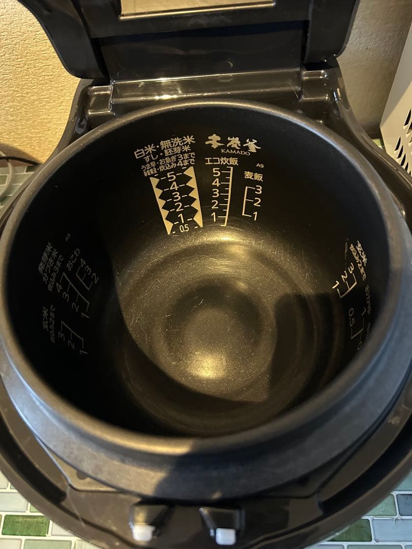 三菱 炊飯器 NJ-AWA10-B 5.5合炊き 本炭釜