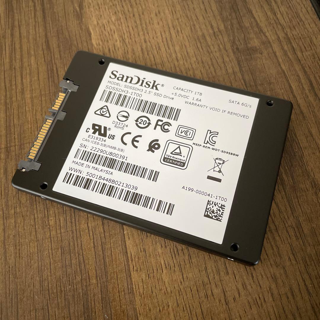 内蔵型SSD SanDisk Ultra 3D SSD 1TB