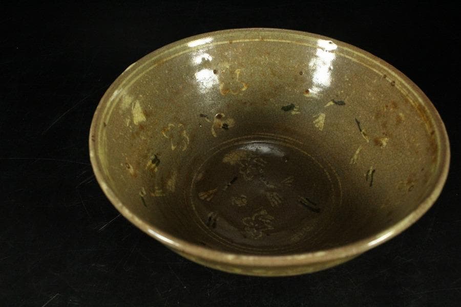 茶道具 真清水蔵六作 雲鶴三嶋 茶碗 桂又三郎 書付(K-YC559)