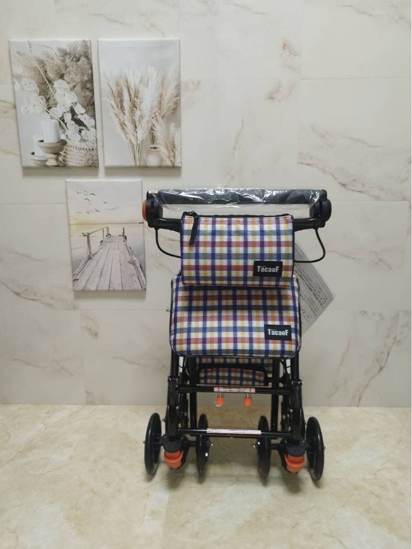 シルバーカー 【幸和製作所】 テイコブ　ナノン　チェックブルー