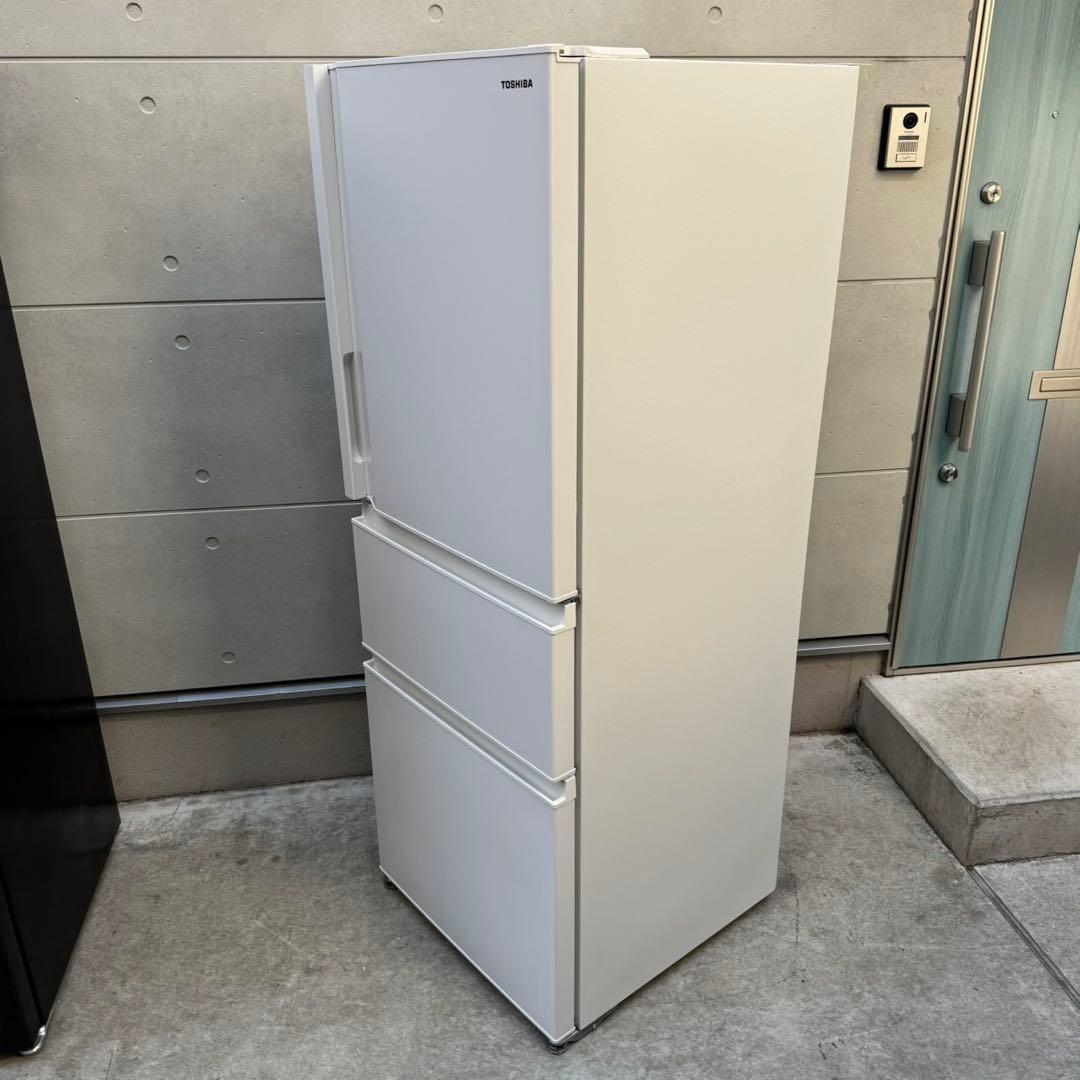253⭐️2024年製美品★東芝冷蔵庫　大型　3ドア　自動製氷　300L〜400L