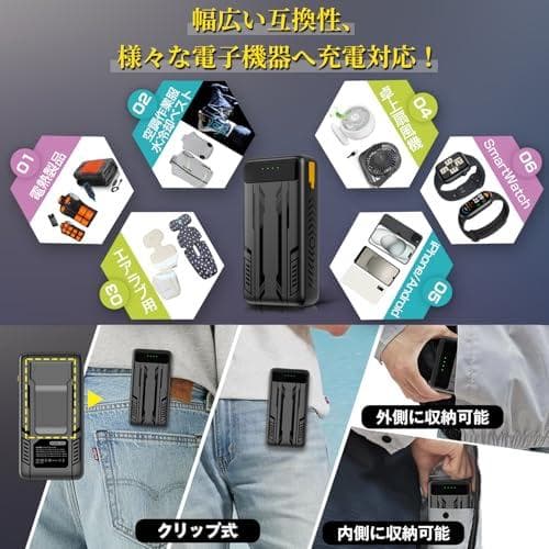 5v2a 以上 41400mAh大容量 PD 21.6W急速充電 USB給電式m