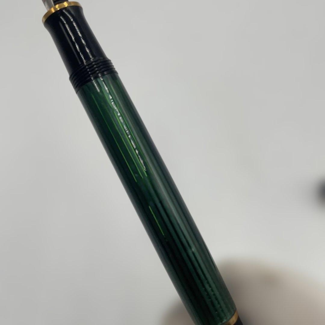 ペリカン　スーベレーン M400 万年筆 緑縞 W.-GERMANY刻印