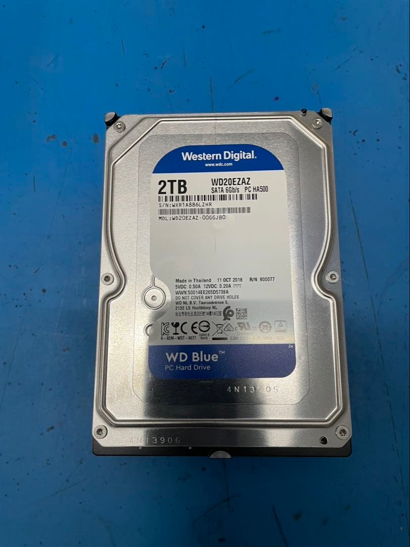 WESTERN DIGITAL 2TB HDD 5個セット WD BLUE