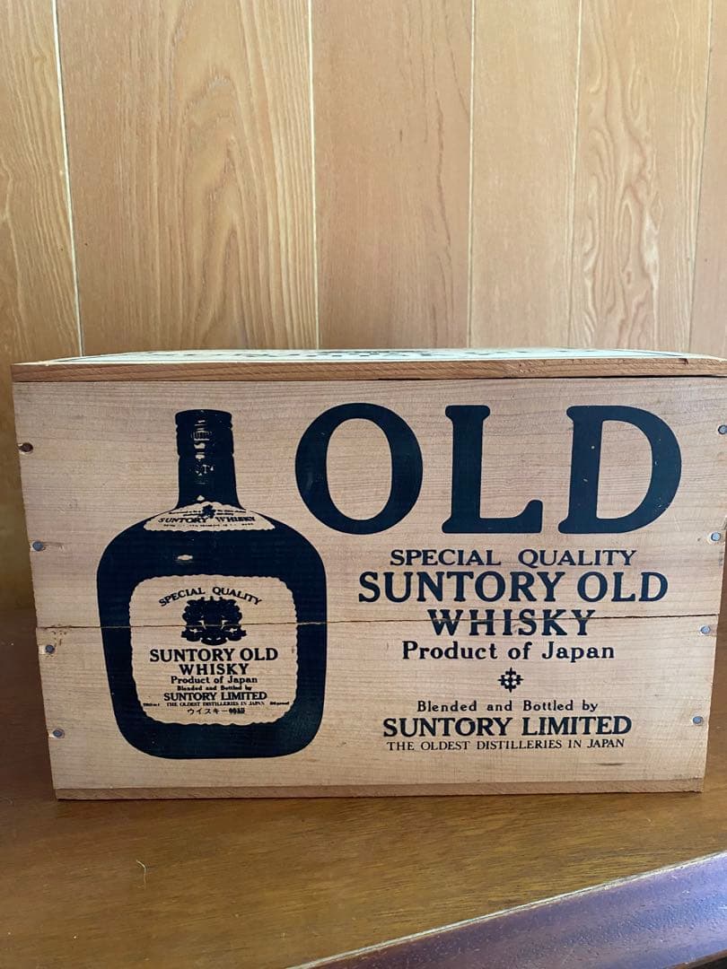 SUNTORY OLD WHISKY ヴィンテージ木箱　インテリア　空き箱