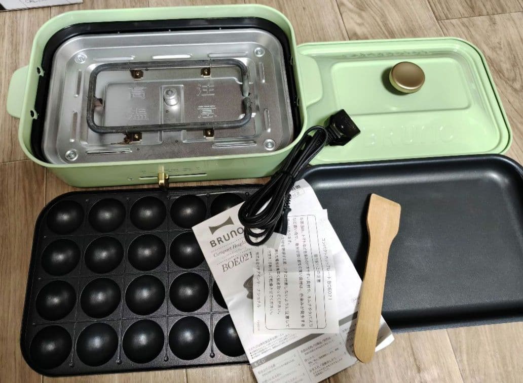 【極美品】BRUNO コンパクトホットプレート ミントグリーン 限定オプション有