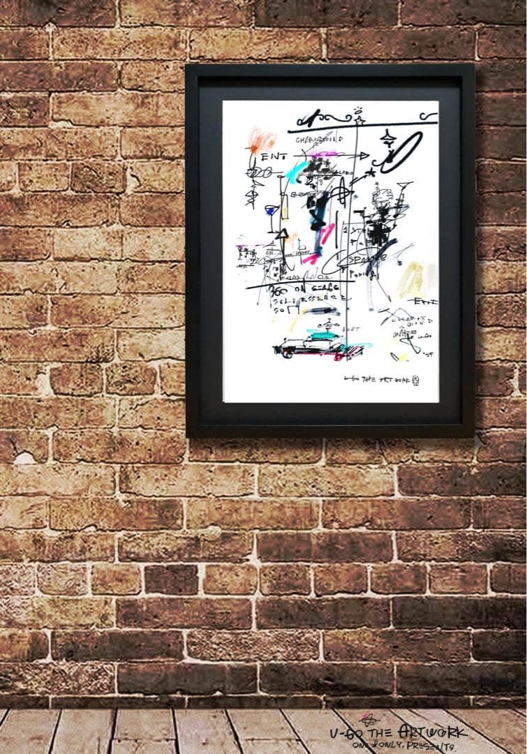 A3フレーム込み「U-GO THE ARTWORK」グラフィティ 絵画