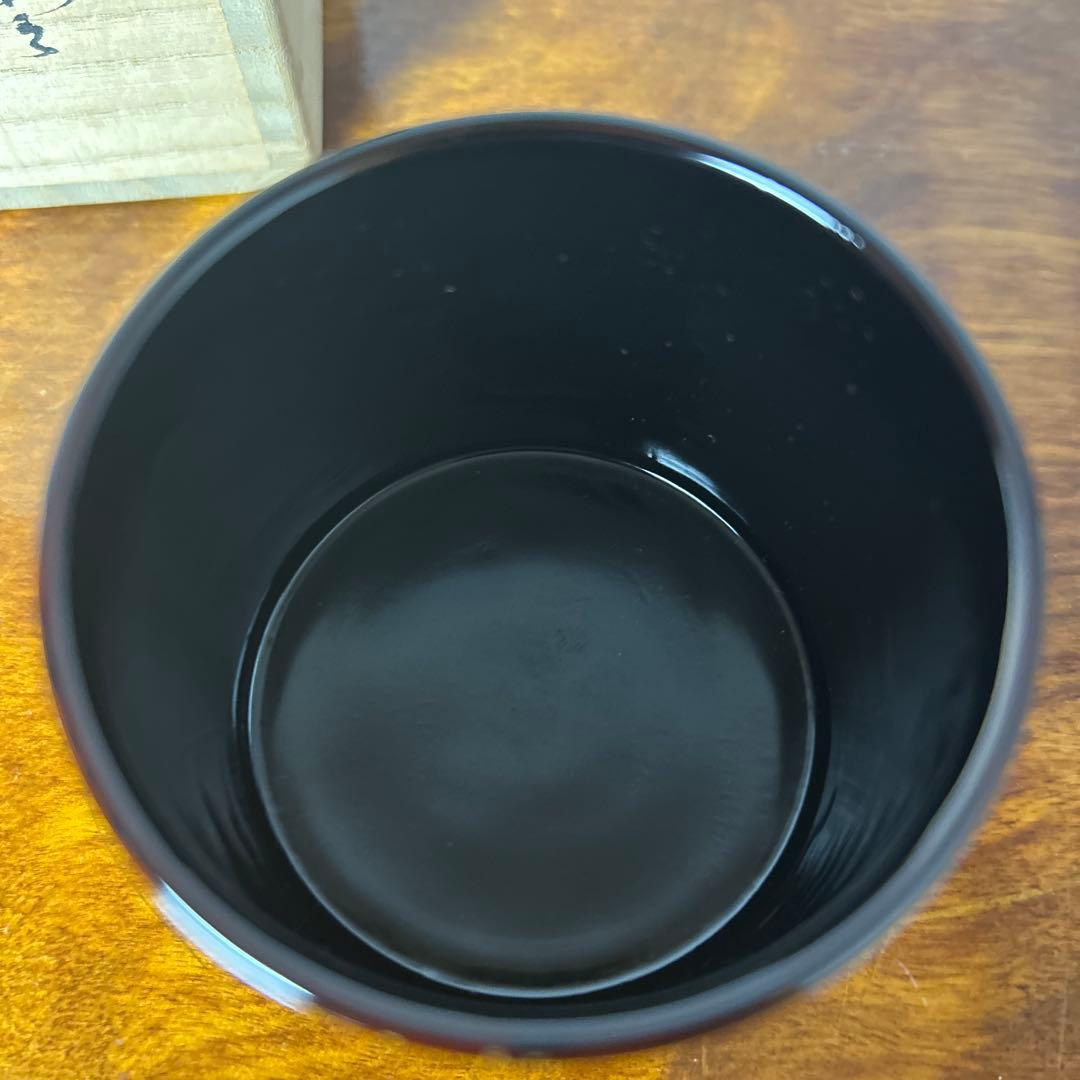 茶道具　中村湖彩作　四季棗の内　秋棗秋草蒔絵秋棗　共箱付