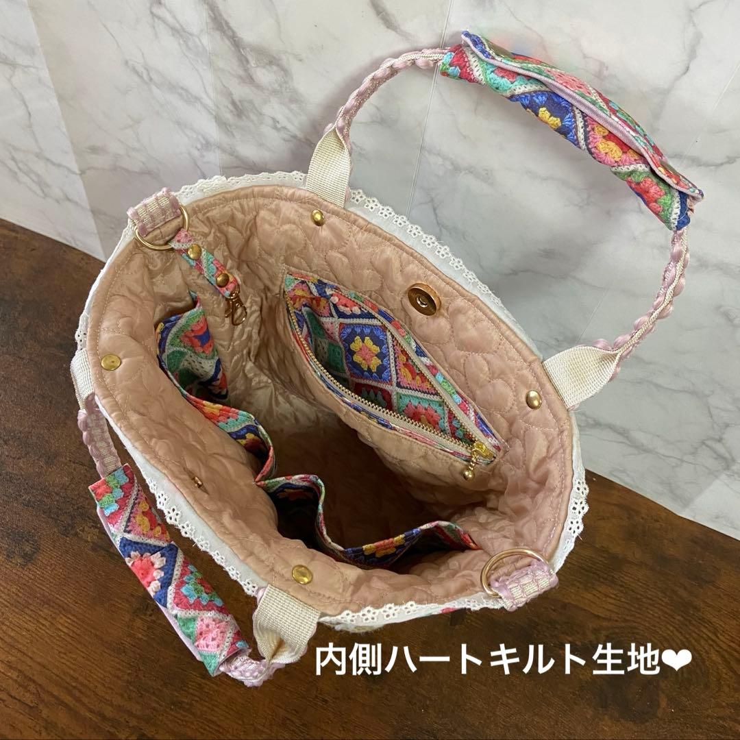 ゆ*ら様 コヤンイサムチョン♡新柄♡扇形 トートバッグ 春バッグ♡ハンドメイド