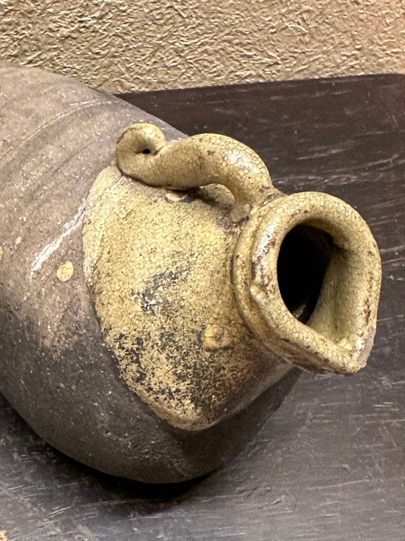 古道具　鴨徳利　骨董品
