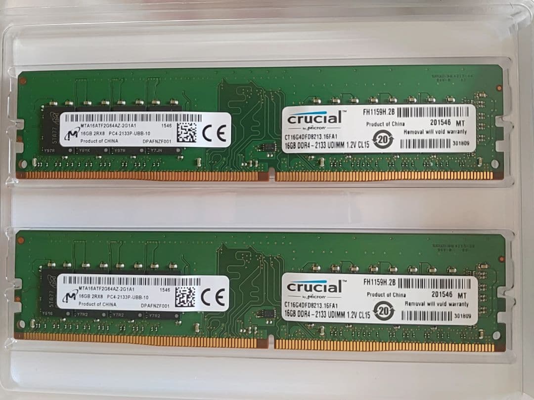 Crucial CT2K16G4DFD8213 16GB×2枚 32GBセット