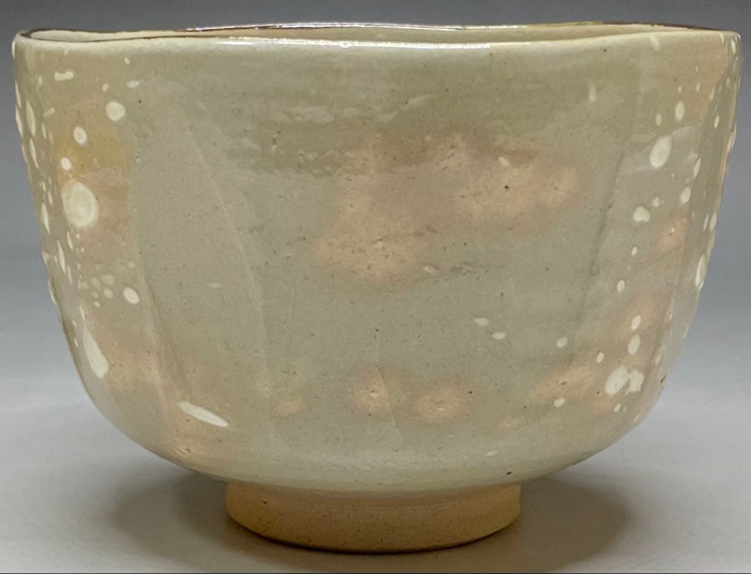南口閑粋　乾山　雪松　茶碗　四方桟共箱　共布　栞　n0991