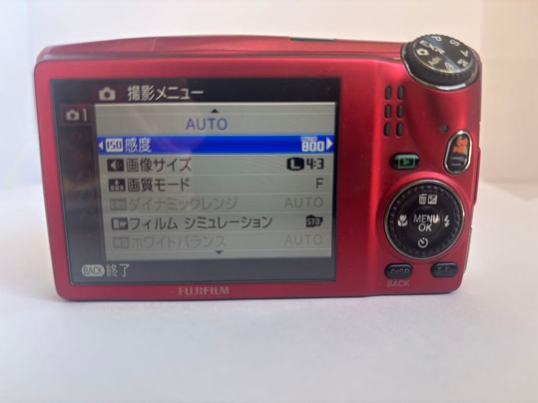 FUJIFILM F900EXR レッド Wi-Fi 動作品 純正充電器付