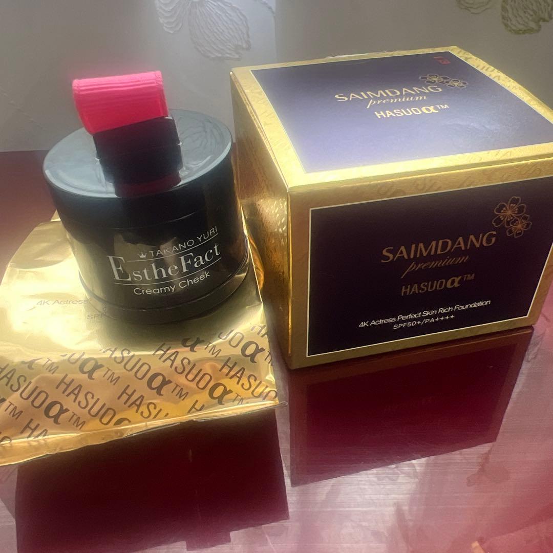 SAIMDANG HASUOα™ ケース＆ファンデーションレフィル2個➕チーク