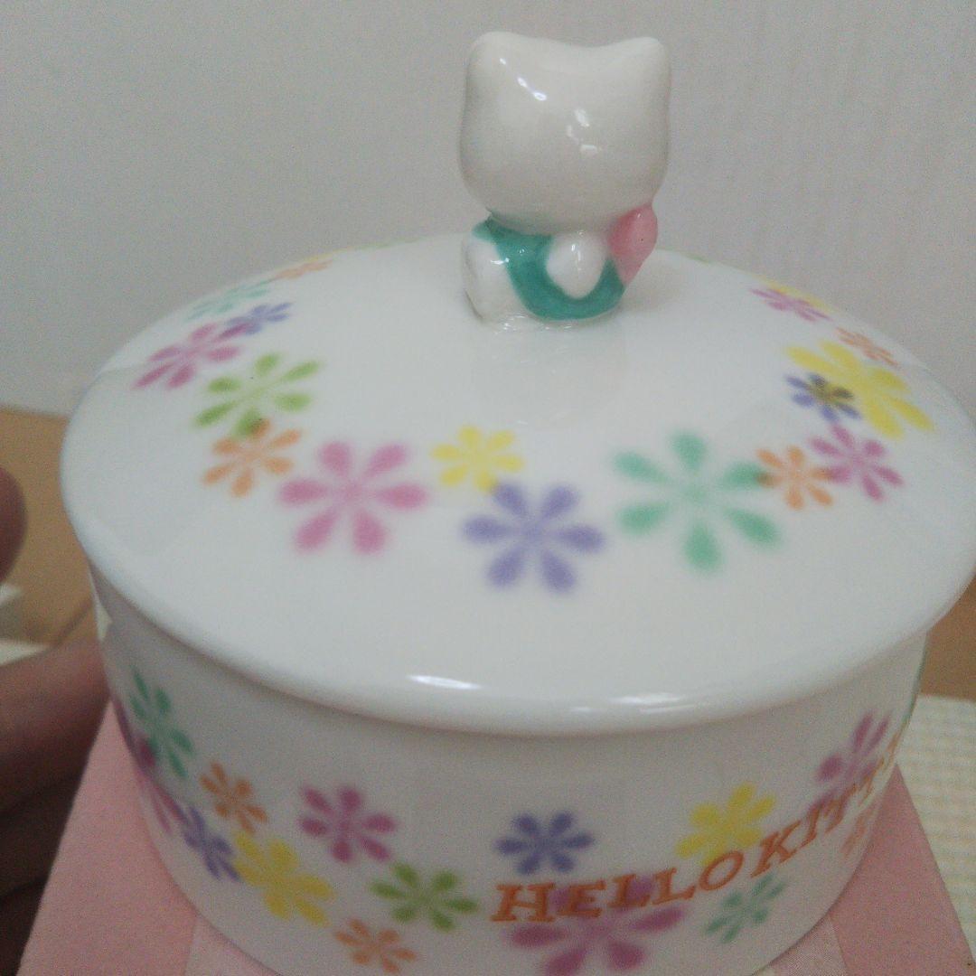 キティ 妖精 蓋つき小物入れ