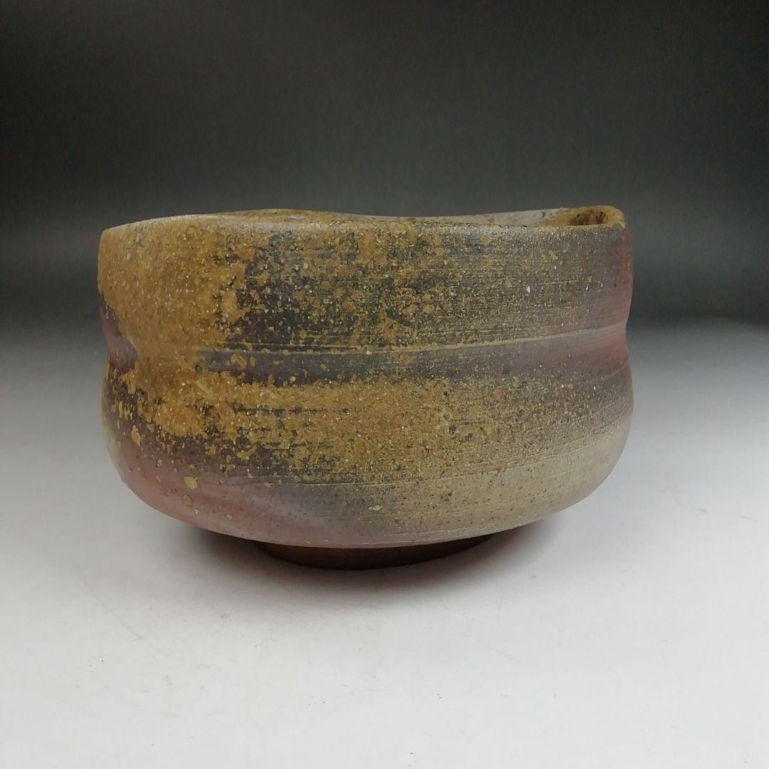 Ｗ３１５　茶碗　『備前焼』『天人窯　榊原清人 作』　共箱　抹茶碗　茶道具