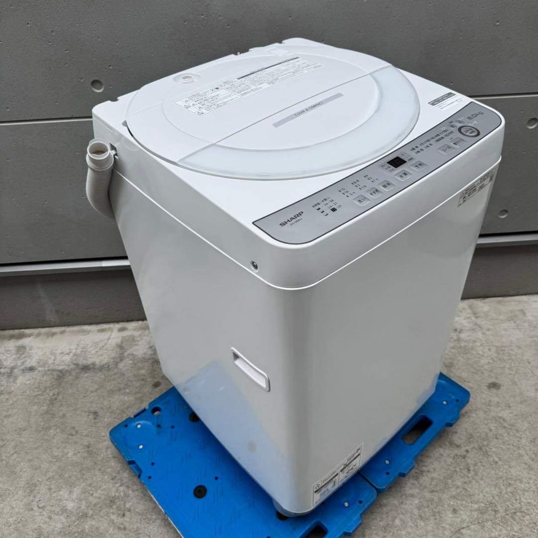 376⭐️2024年製美品★シャープ　洗濯機　6KG 一人暮らし　最新モデル