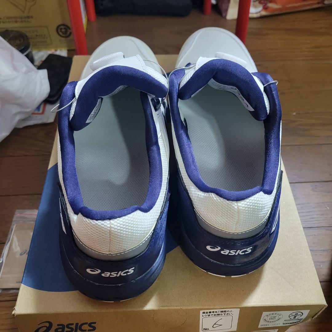 ASICS BOA安全靴 ホワイト/ネイビー