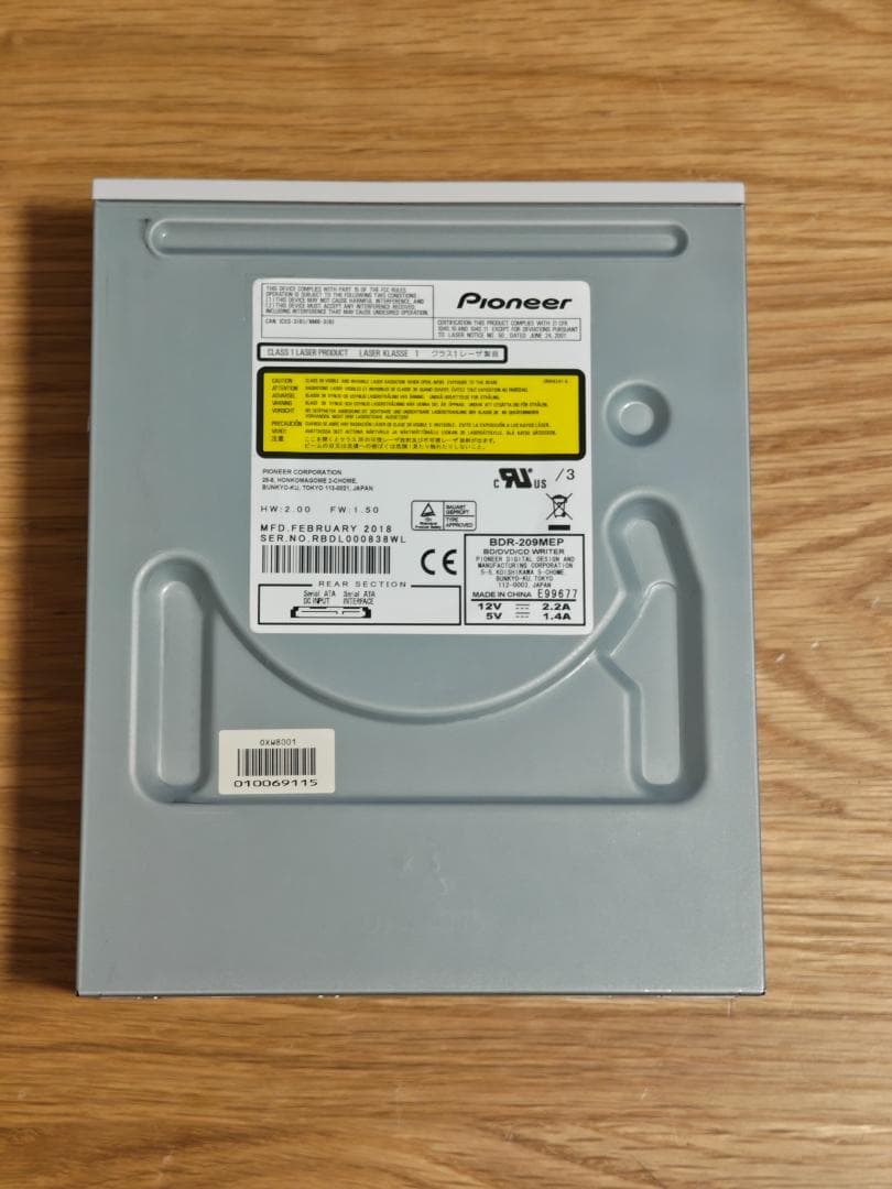 【2018年製BDXL対応動作確認済み】Pioneer BDR-209MEP