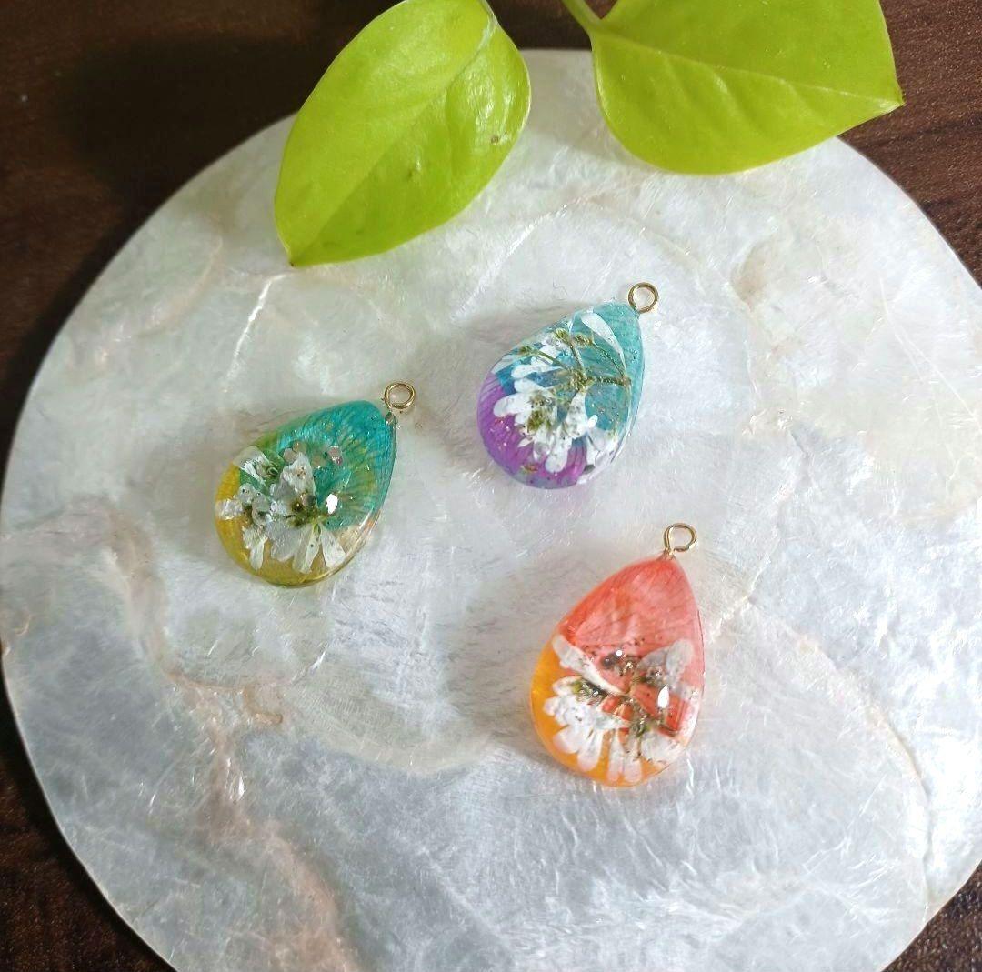 Sea World❀4Setピアス コーラルピンク✿.*・ No.1361