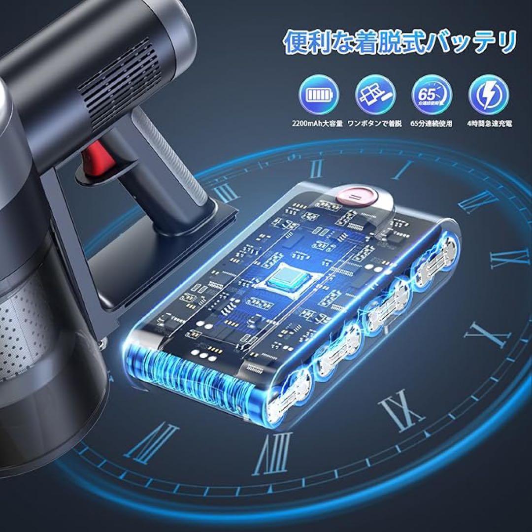 2026衝撃的デビュー！105Kpa超強力吸引　コードレス　掃除機　サイクロン