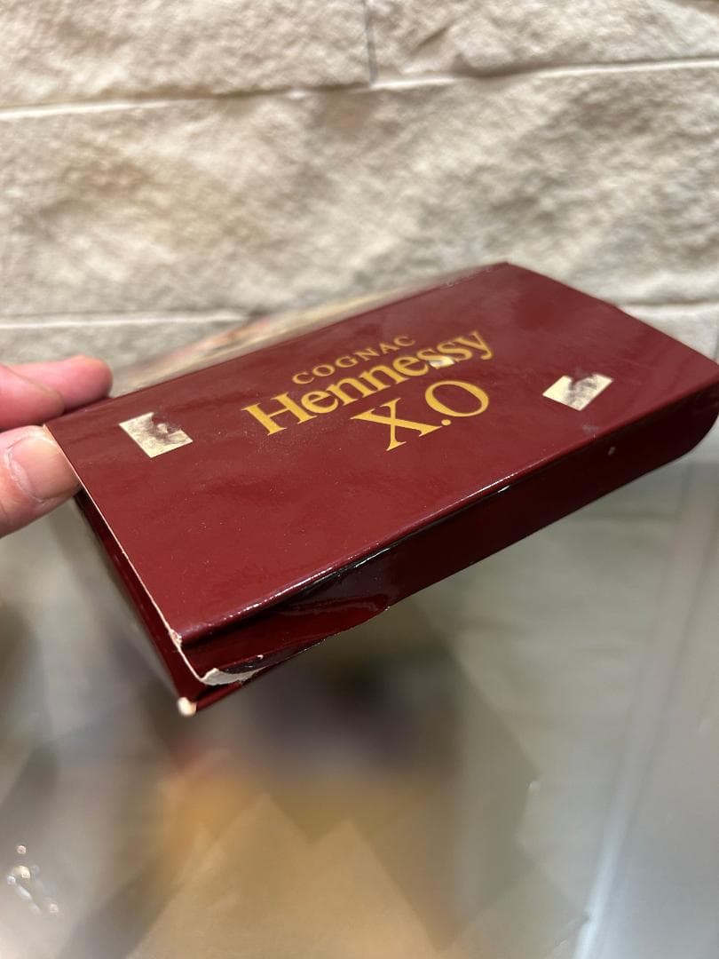 未開栓 Hennessy XO 2本 金キャップ クリアボトル グリーンボトル