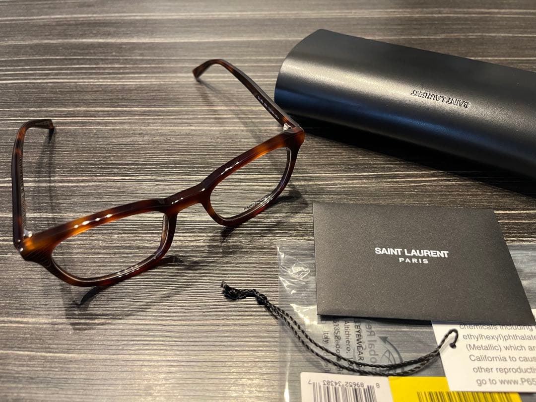 【新品・正規品】サンローラン SAINT LAURENT 伊達メガネ　男女兼用
