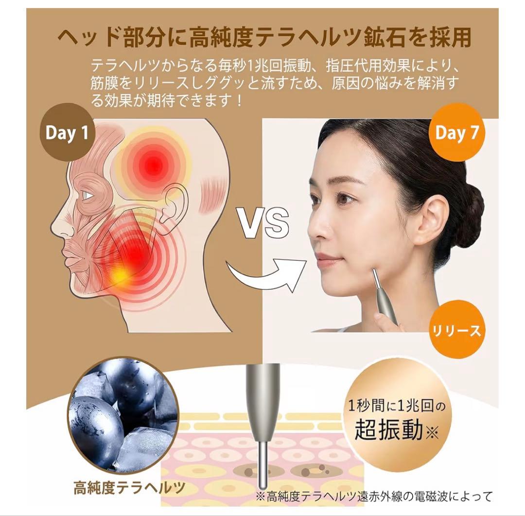 フェイス⭐︎マッサージローラー ツボ押し バネ式 Y字型 ポインター 美顔器