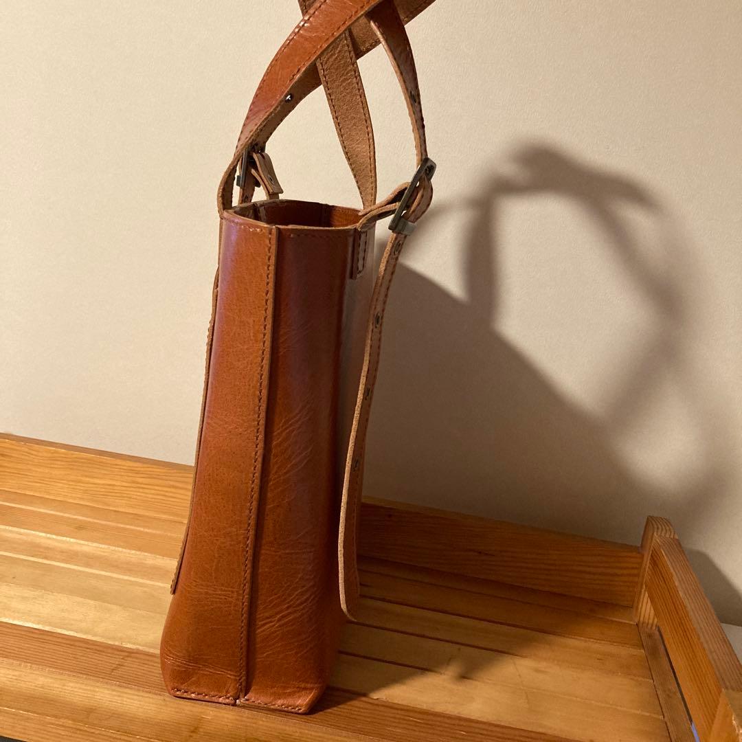 ハンドメイド　トートバッグ　ショルダーバッグ　　手提げ　イタリアンレザー