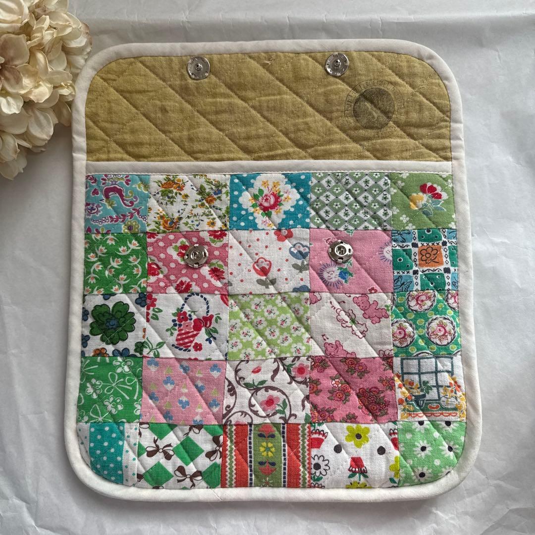 ハンドメイド　フィードサック　パッチワーク小物（大）